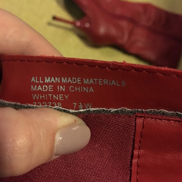 Red Buttoned Boot - Picture 3 of 3